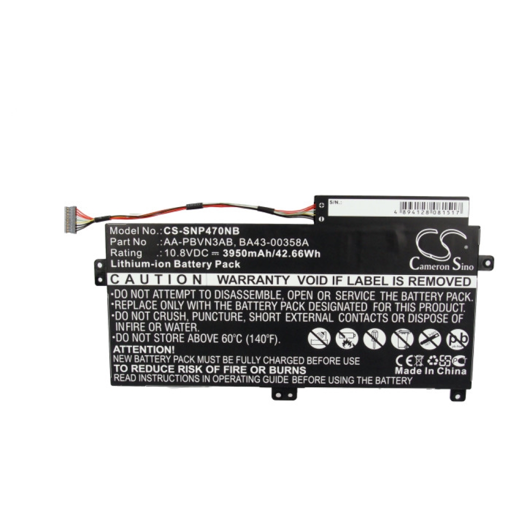 Notebook batterij Samsung CS-SNP470NB