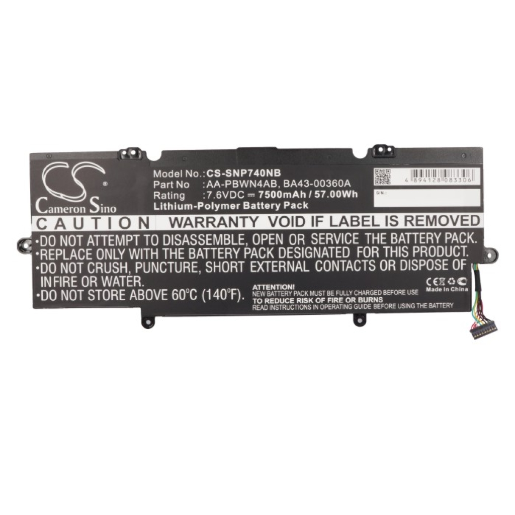 Notebook batterij Samsung CS-SNP740NB