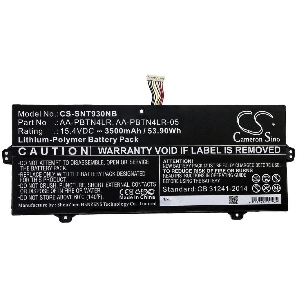 Notebook batterij Samsung NT950SBE-X718F