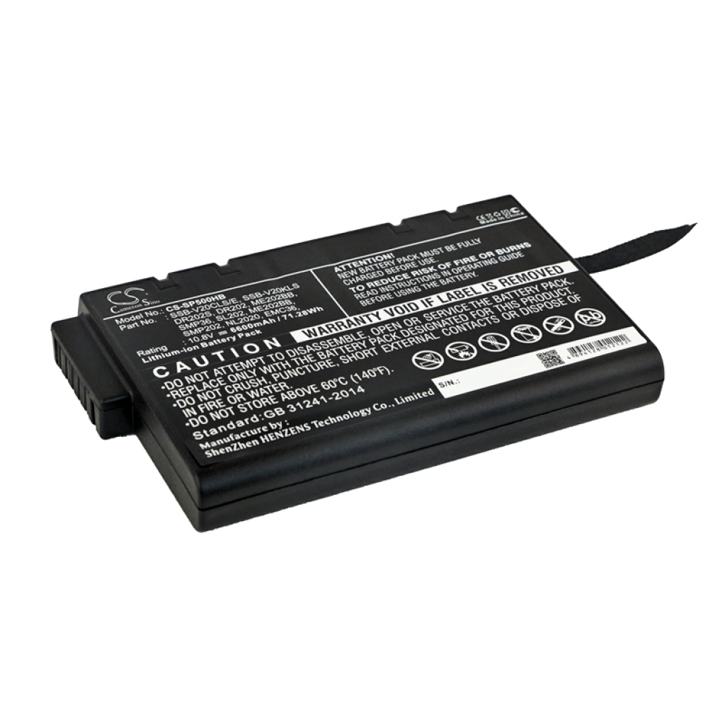 Batterijen Vervangt SMP202
