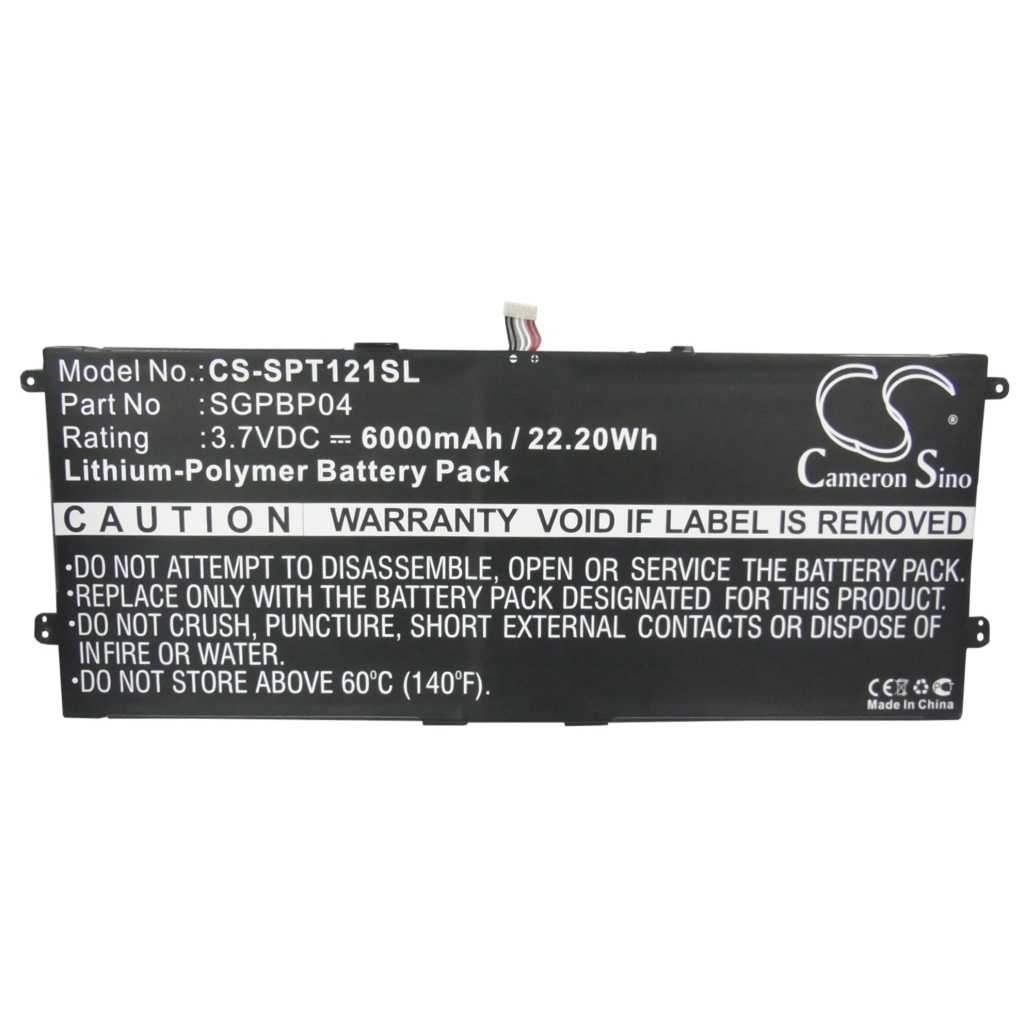 Tablet batterijen Sony CS-SPT121SL