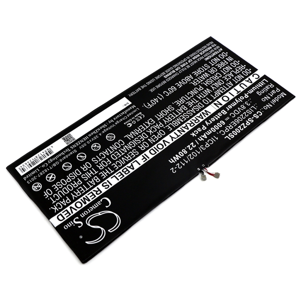 Tablet batterijen Sony CS-SPZ200SL