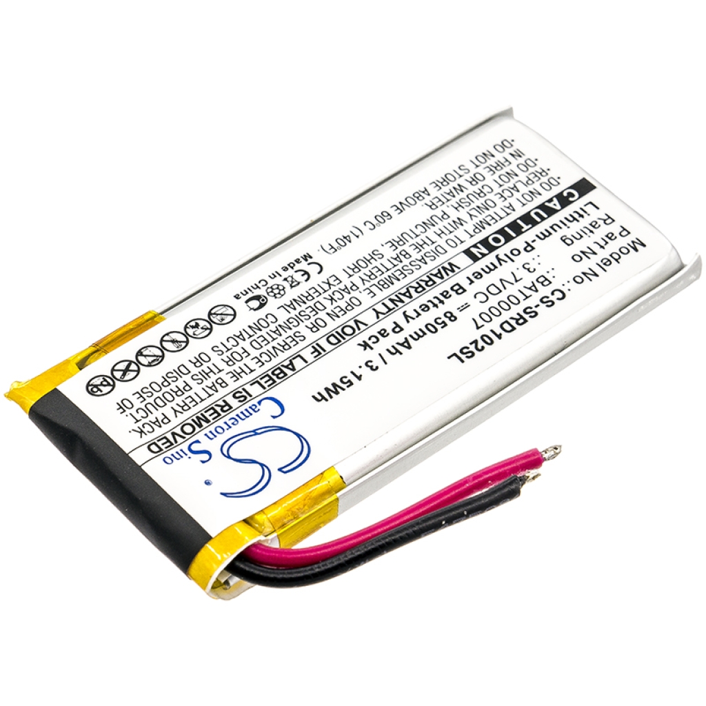 Batterijen Batterij voor draadloze headset CS-SRD102SL