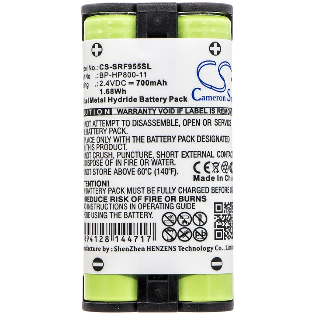 Batterij voor draadloze headset Sony CS-SRF955SL