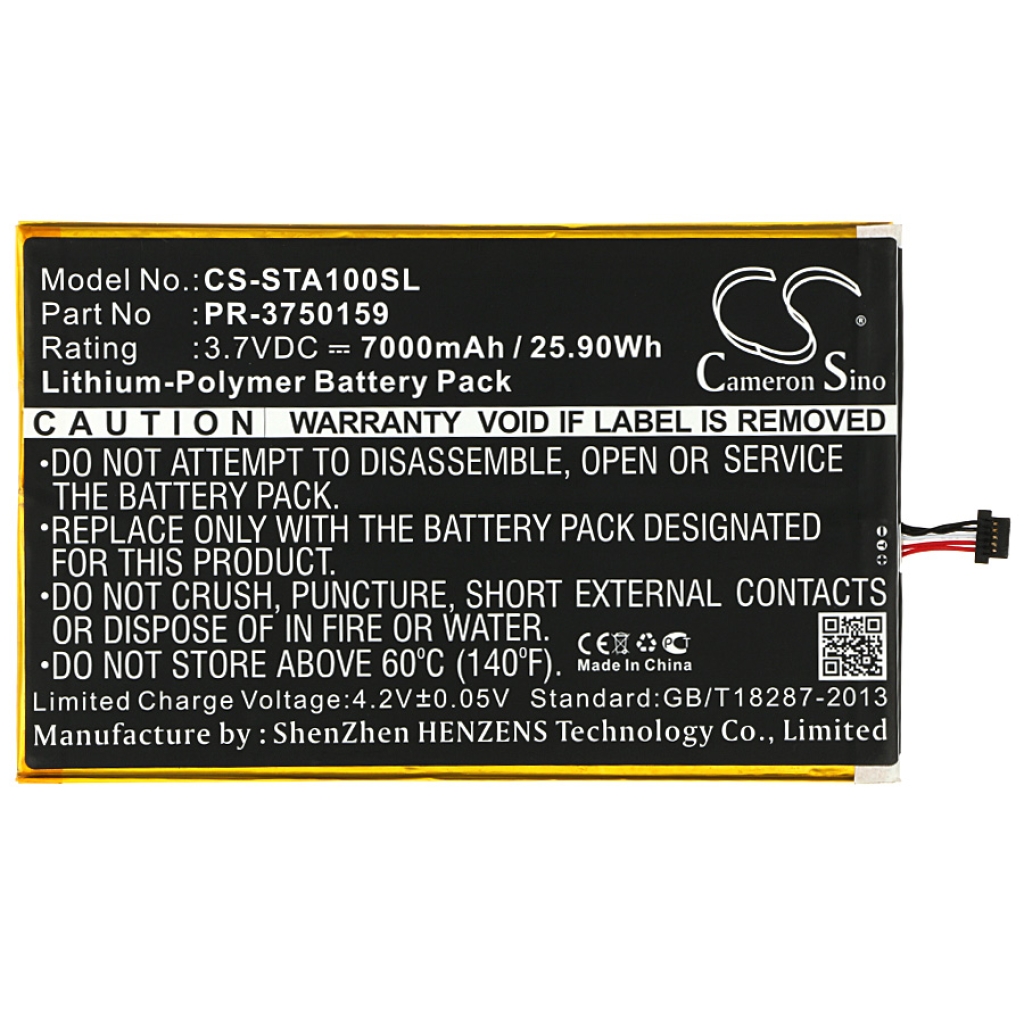 Tablet batterijen Insignia CS-STA100SL