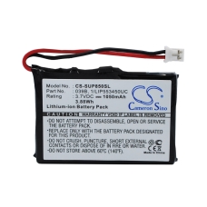 Compatibele batterijvervanging voor Microtracker 039B,1/LIP553450UC