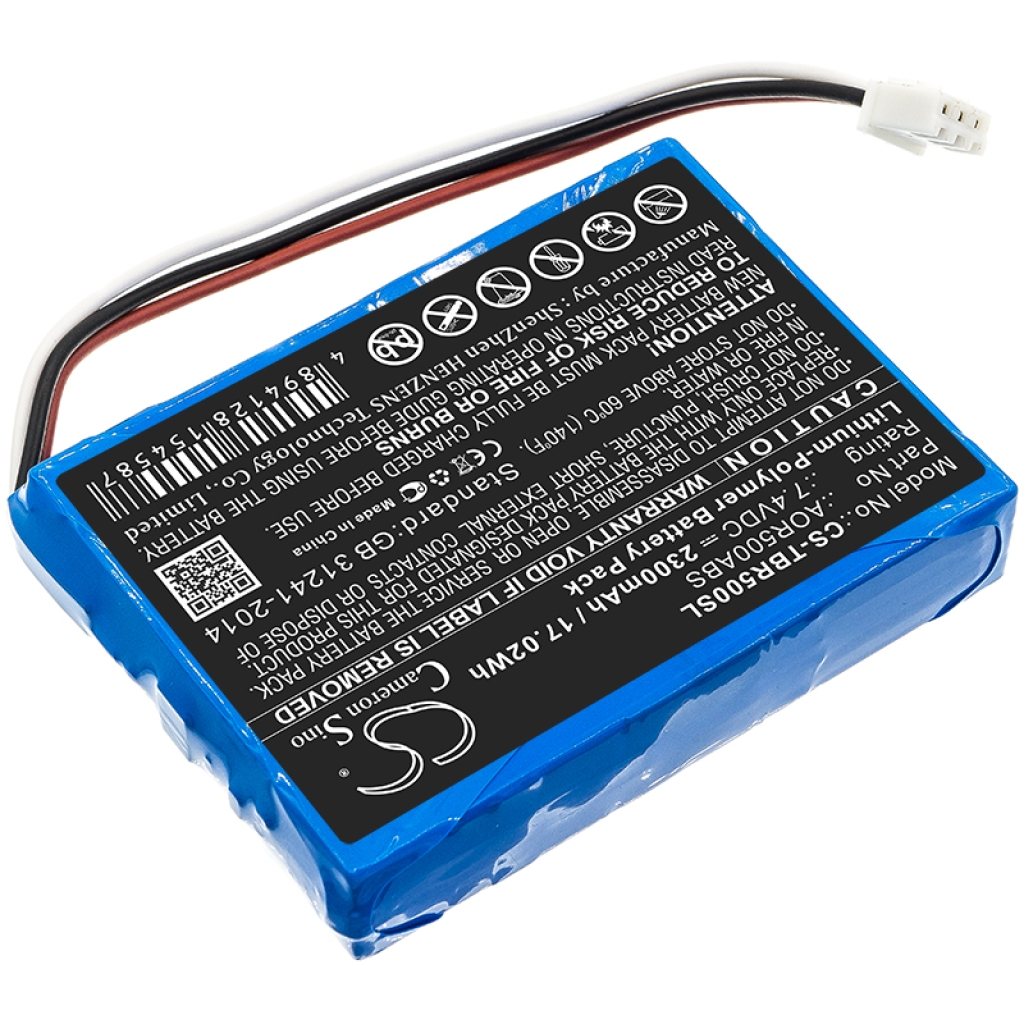 Compatibele batterijvervanging voor Tribrer AOR500ABS