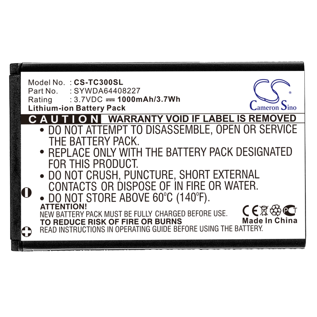 Batterijen Vervangt SYWDA64408227