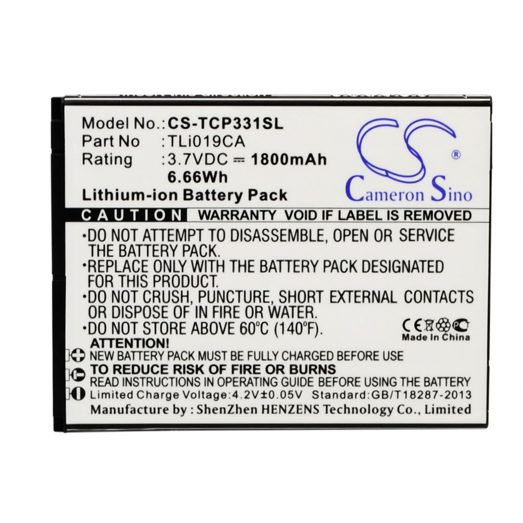 Batterij voor mobiele telefoon TCL CS-TCP331SL