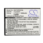 CS-TCP331SL<br />Batterijen voor   vervangt batterij TLi019CA