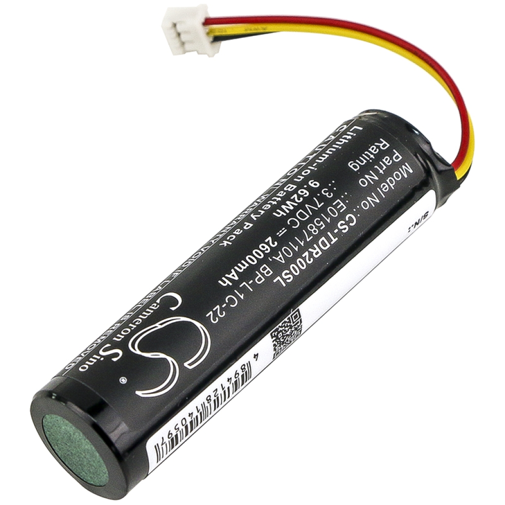 Batterij voor MP3, MP4, PMP Tascam CS-TDR200SL