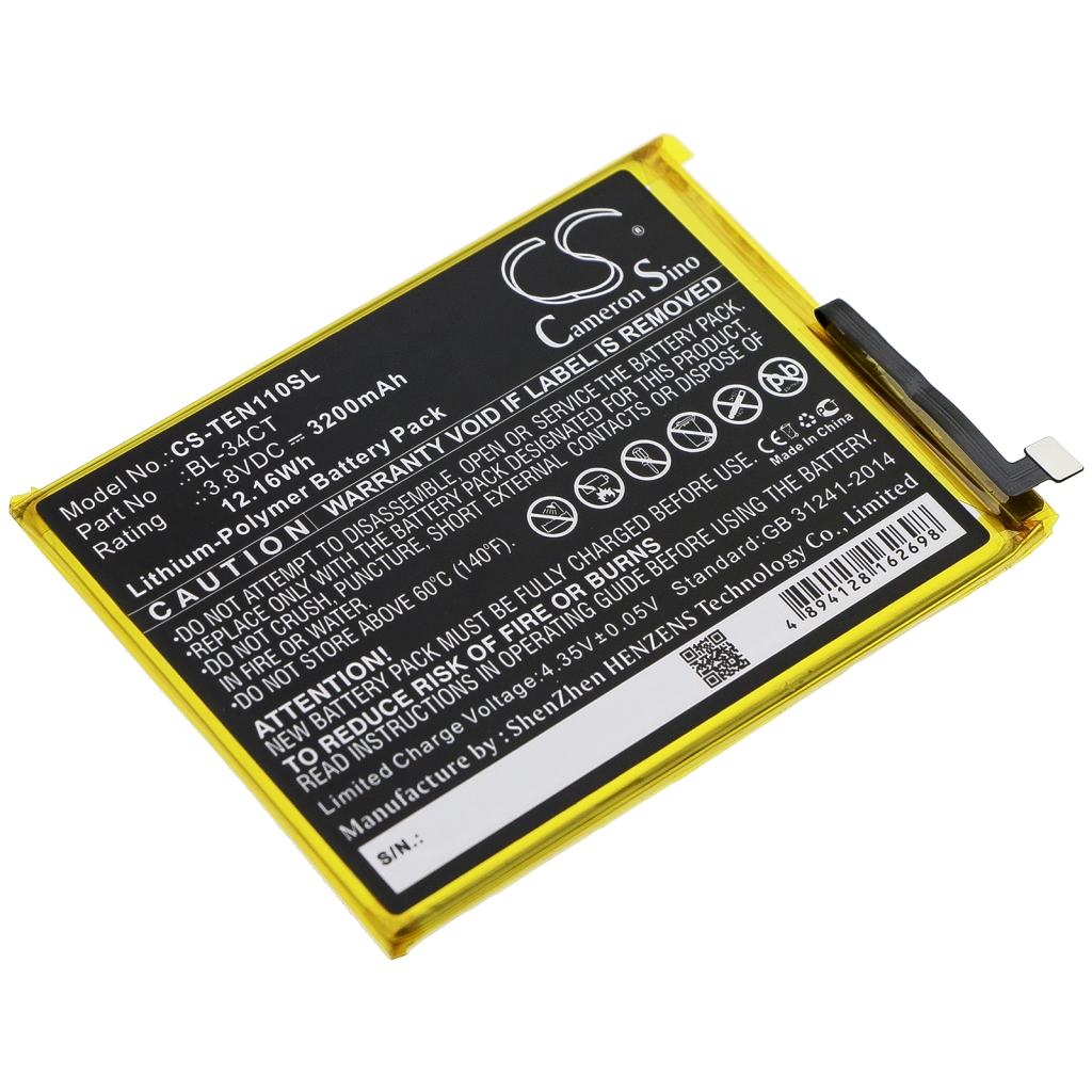 Batterij voor mobiele telefoon Tecno CS-TEN110SL