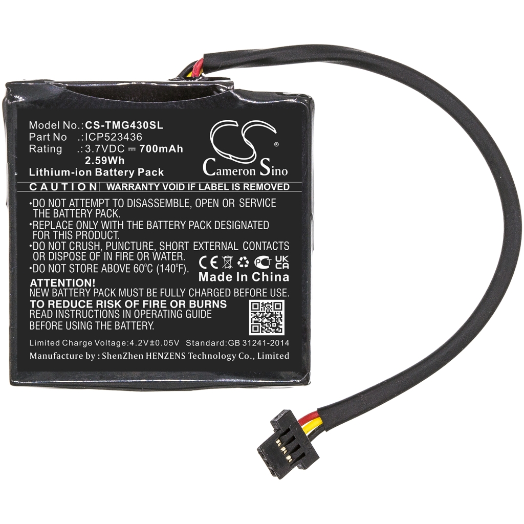 GPS, Navigator Batterij TomTom CS-TMG430SL