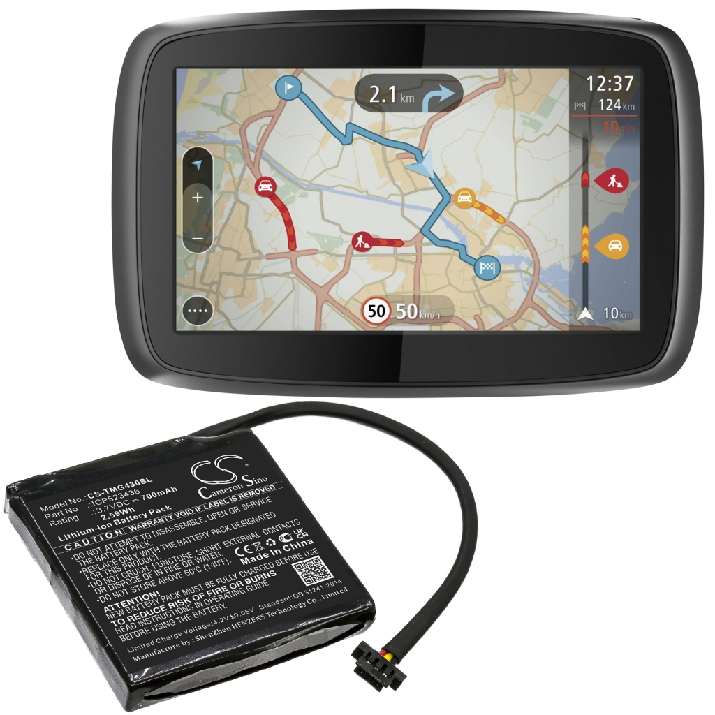 GPS, Navigator Batterij TomTom CS-TMG430SL