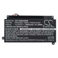 Compatibele batterijvervanging voor Toshiba  P000619700, PA5208U-1BRS