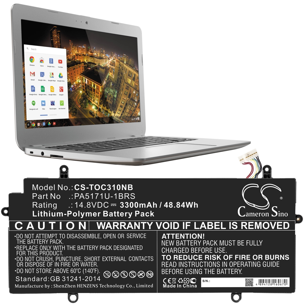 Notebook batterij Toshiba Chromebook CB30-A3120