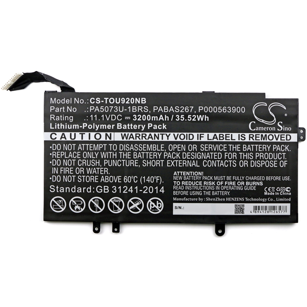 Notebook batterij Toshiba CS-TOU920NB