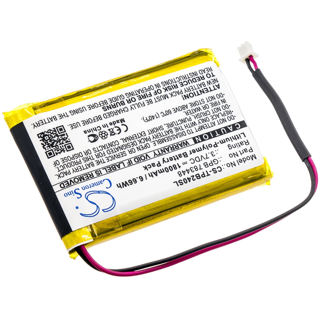 Batterij voor draadloze headset Telex PB24ND-TX (CS-TPB240SL)