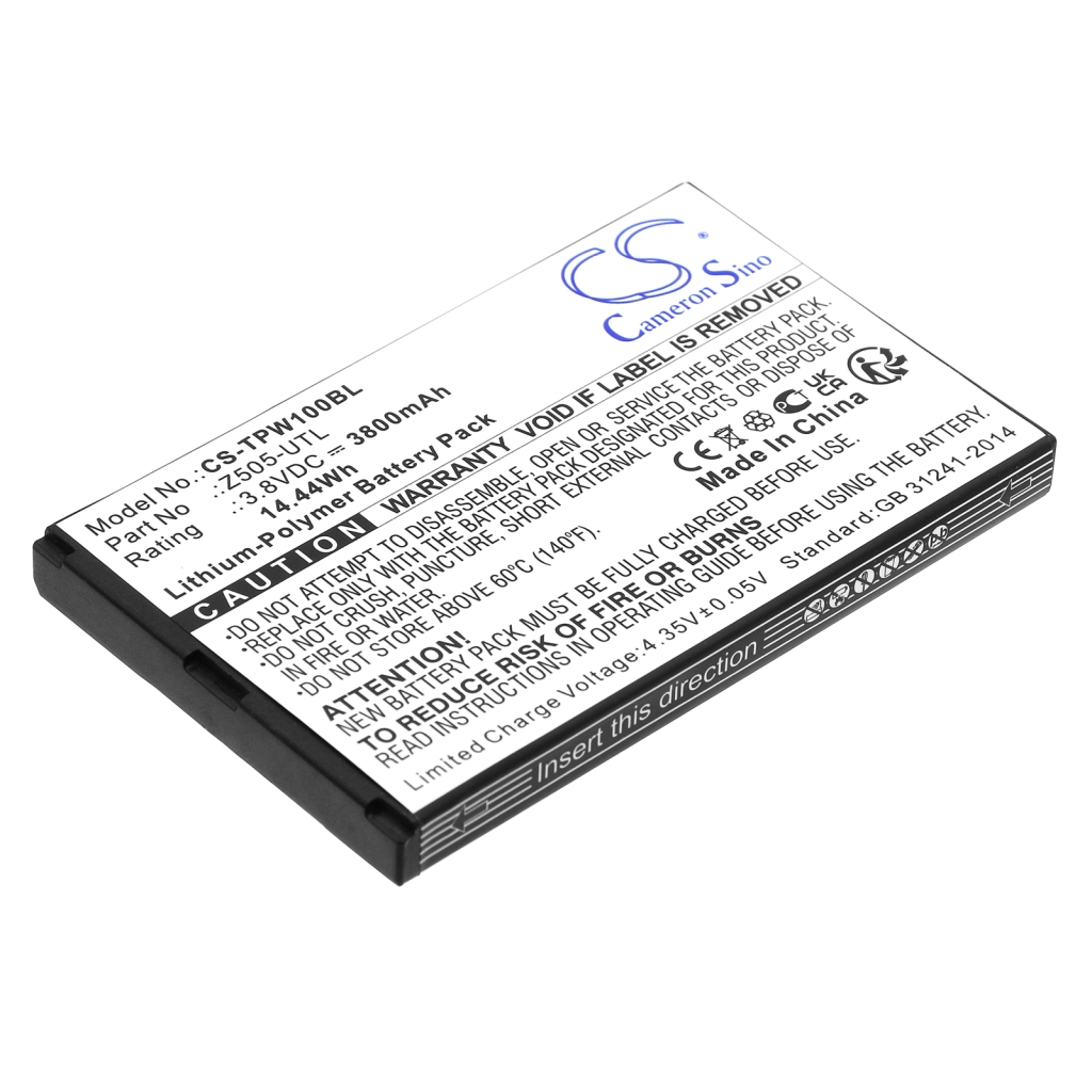 Batterij voor betaalterminal Topwise CS-TPW100BL