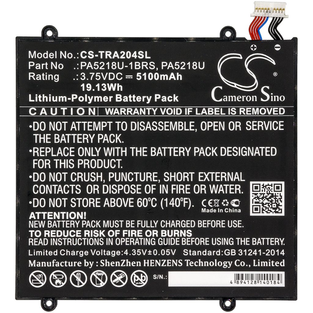 Batterijen Vervangt PA5218U