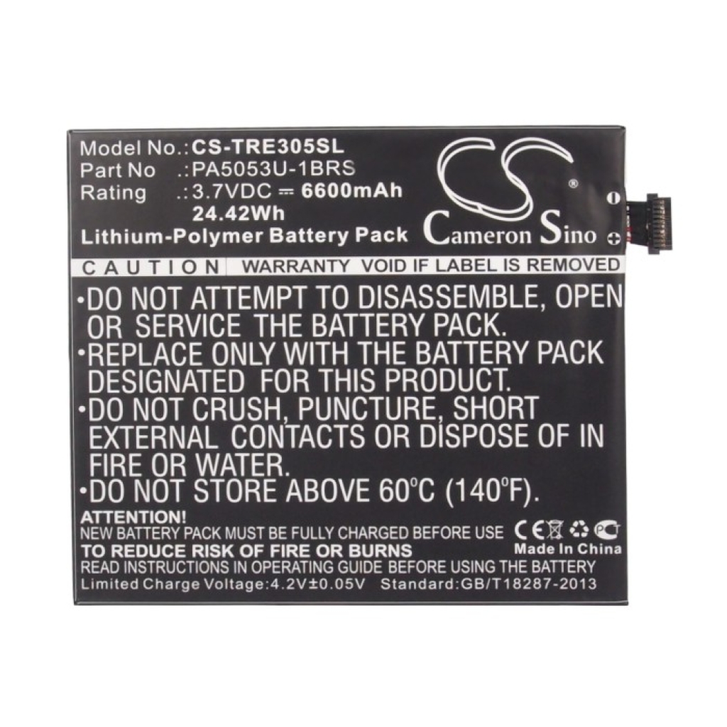 Tablet batterijen Toshiba CS-TRE305SL