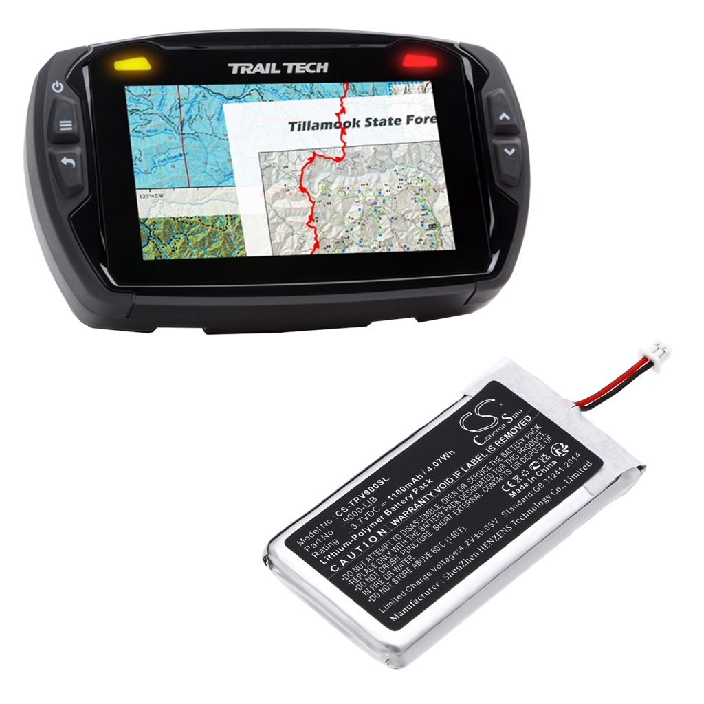 GPS, Navigator Batterij Trail tech CS-TRV900SL