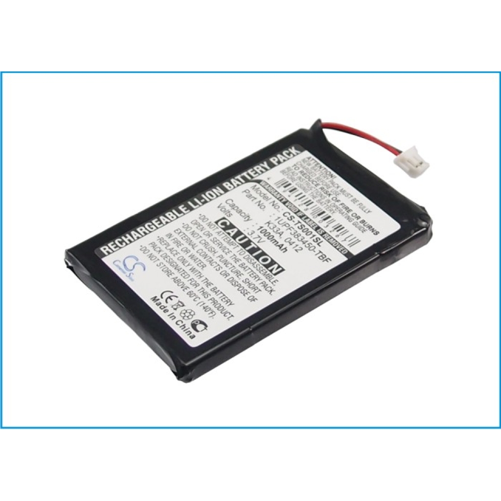 Batterij voor MP3, MP4, PMP Toshiba CS-TS001SL