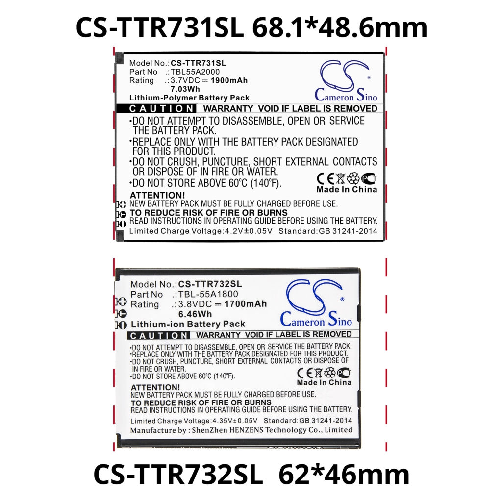 Hotspot Batterij Tp-link CS-TTR731SL