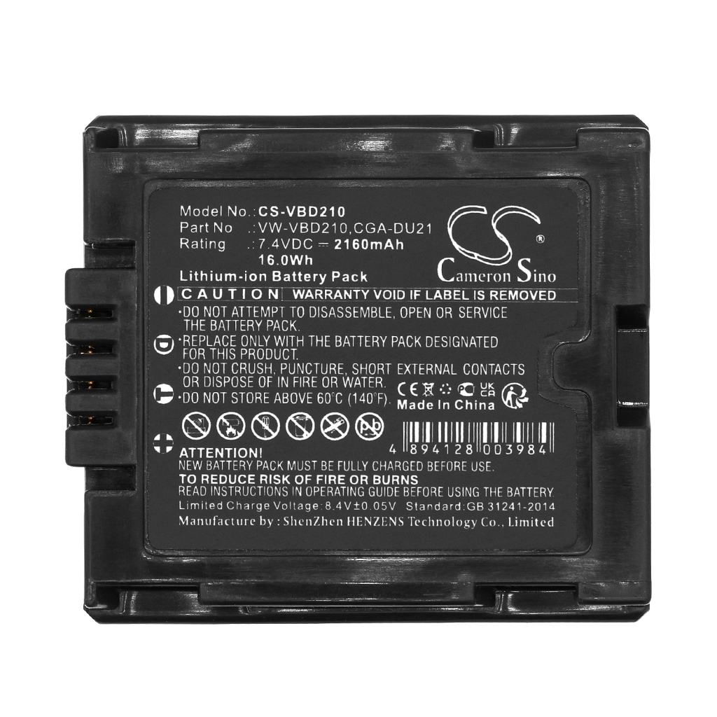 Batterij voor camera Panasonic PV-GS500