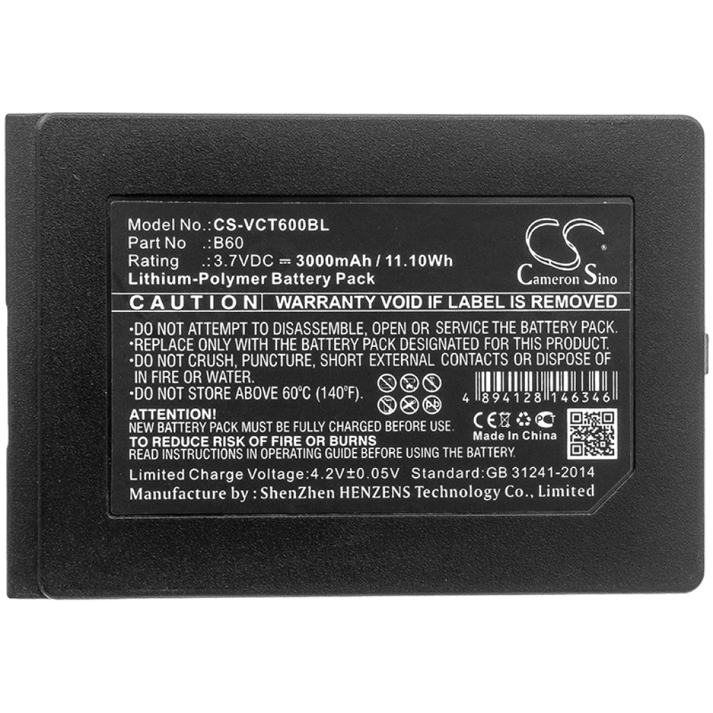 Batterij voor betaalterminal Vectron Mobilepro 3 (CS-VCT600BL)