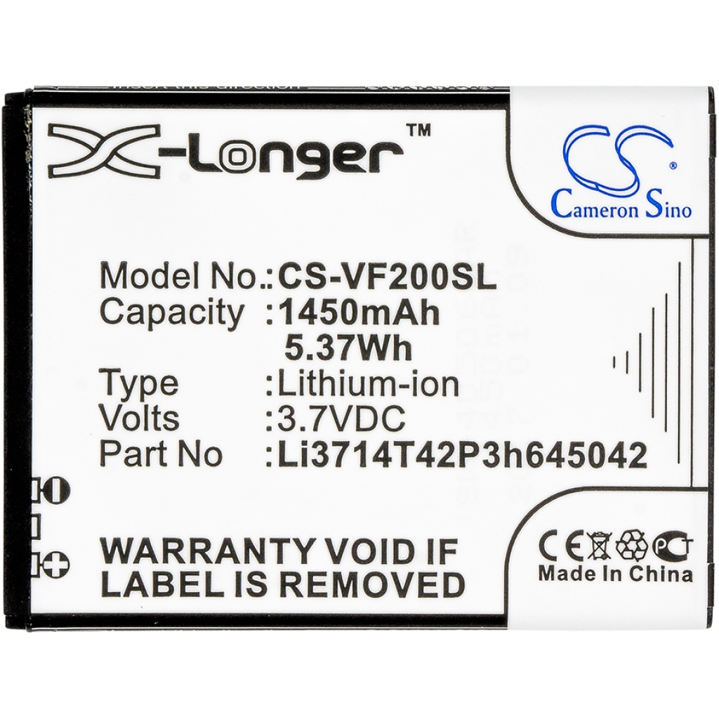 Batterijen Vervangt Li3714T42P3h645042