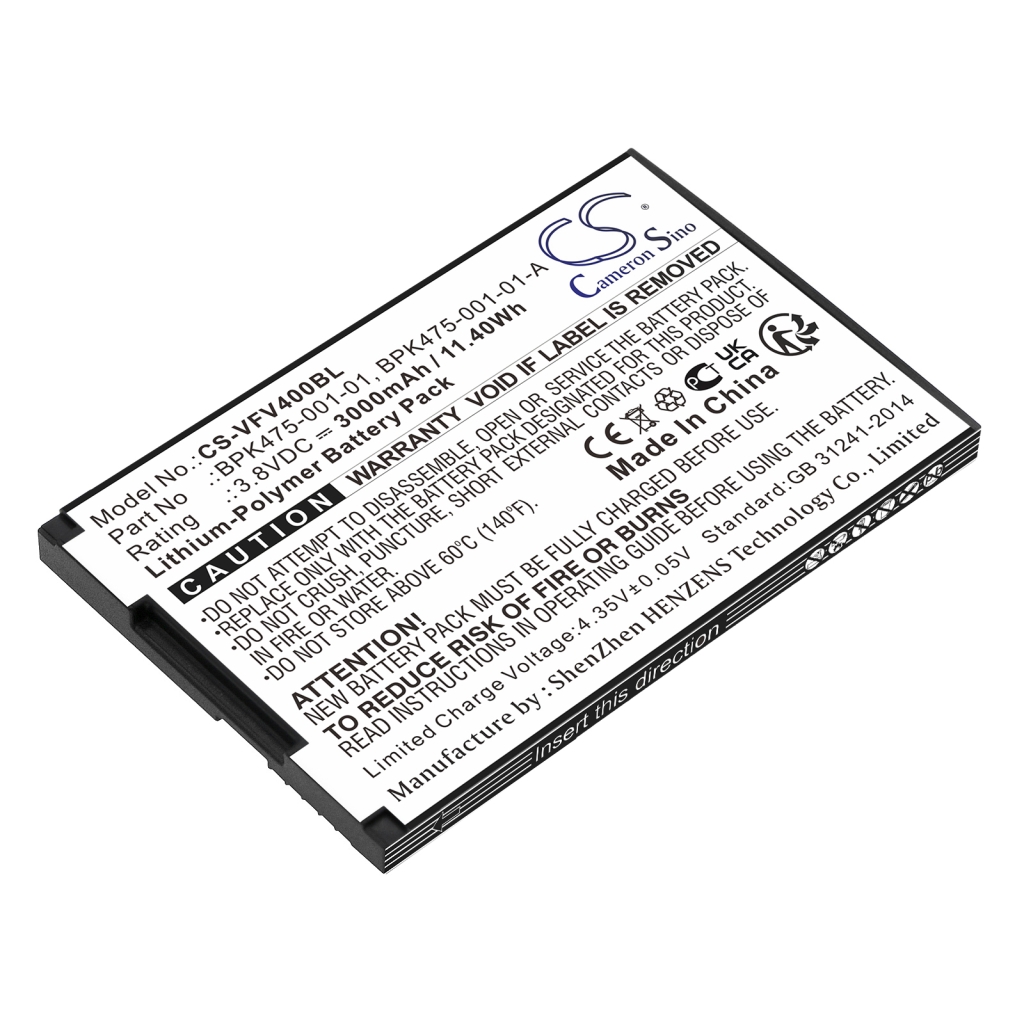 Batterij voor betaalterminal Verifone CS-VFV400BL