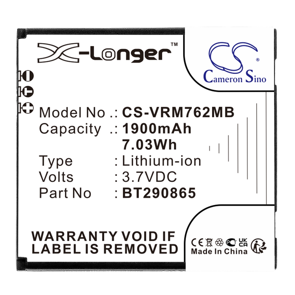 Batterijen Vervangt BT290865