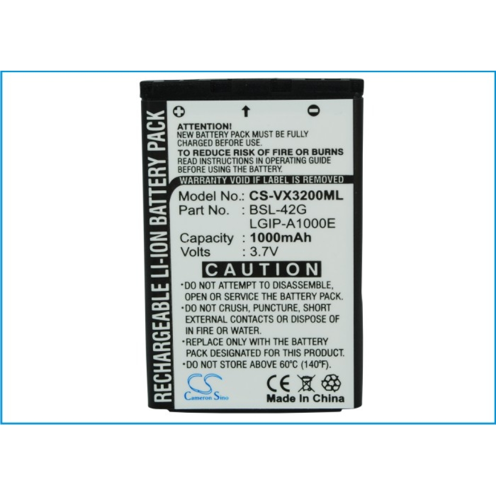 Batterij voor mobiele telefoon LG CS-VX3200ML