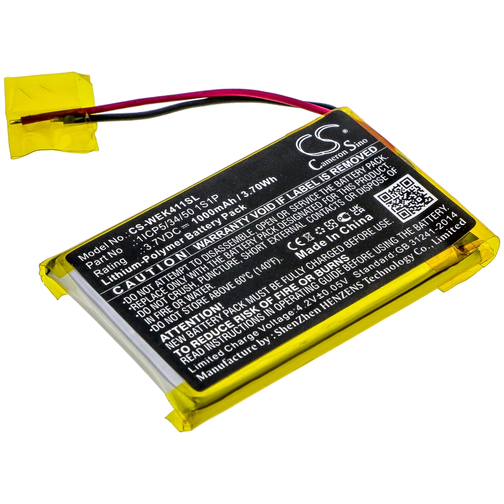 Batterijen Batterij voor draadloze headset CS-WEK411SL