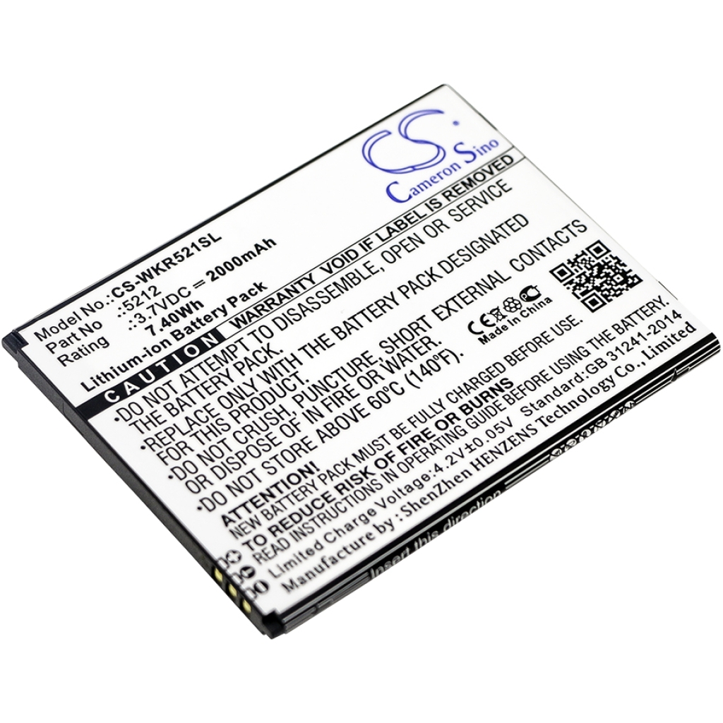 Batterij voor mobiele telefoon Wiko CS-WKR521SL