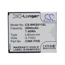 Compatibele batterijvervanging voor Fly BL4257,CINK FIVE,K1391,STAIRWAY