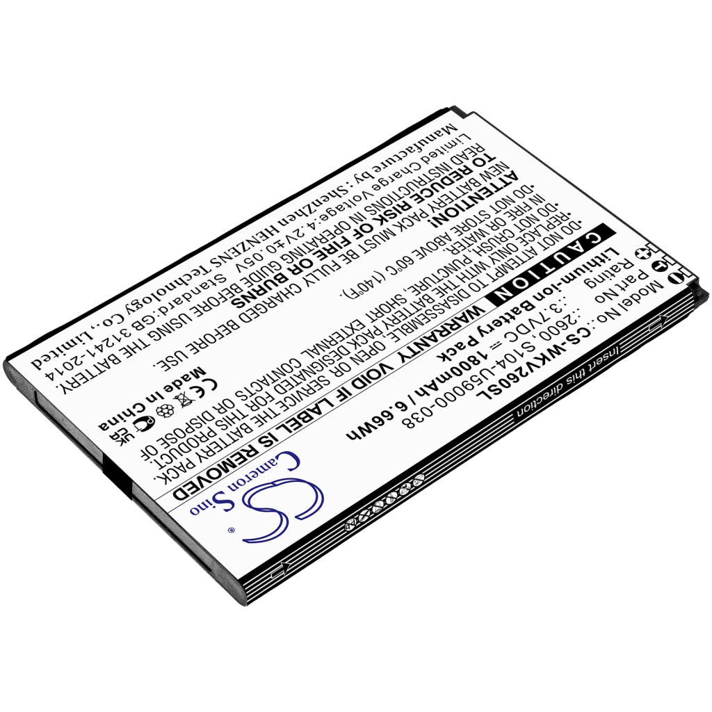 Batterij voor mobiele telefoon Wiko CS-WKV260SL