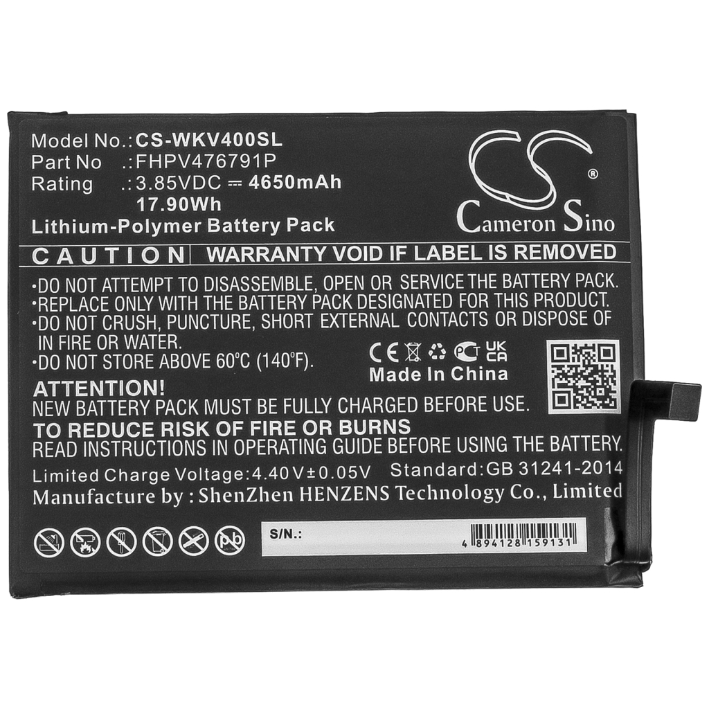 Batterijen Vervangt FHPV476791P