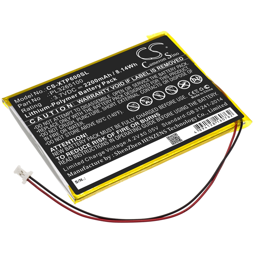 Batterij voor apparatuur Xtool CS-XTP600SL
