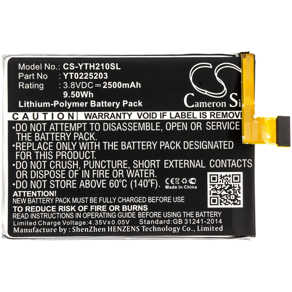 Batterijen Vervangt YT0225023