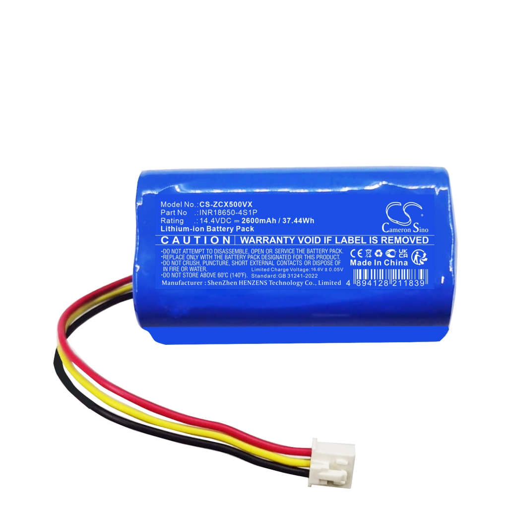 Batterijen voor stofzuigers Eziclean Aqua connect X600