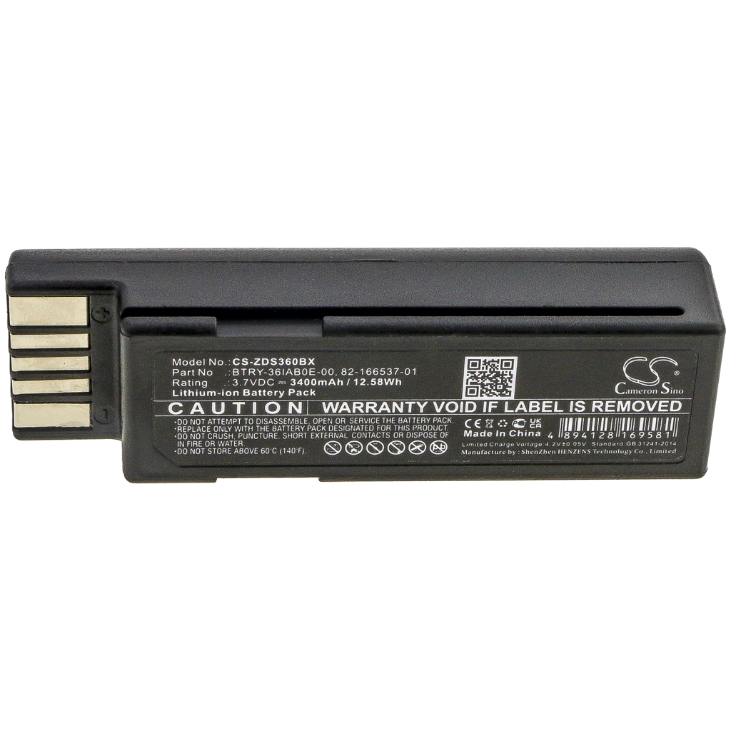 Batterij barcode, scanner Zebra EVM