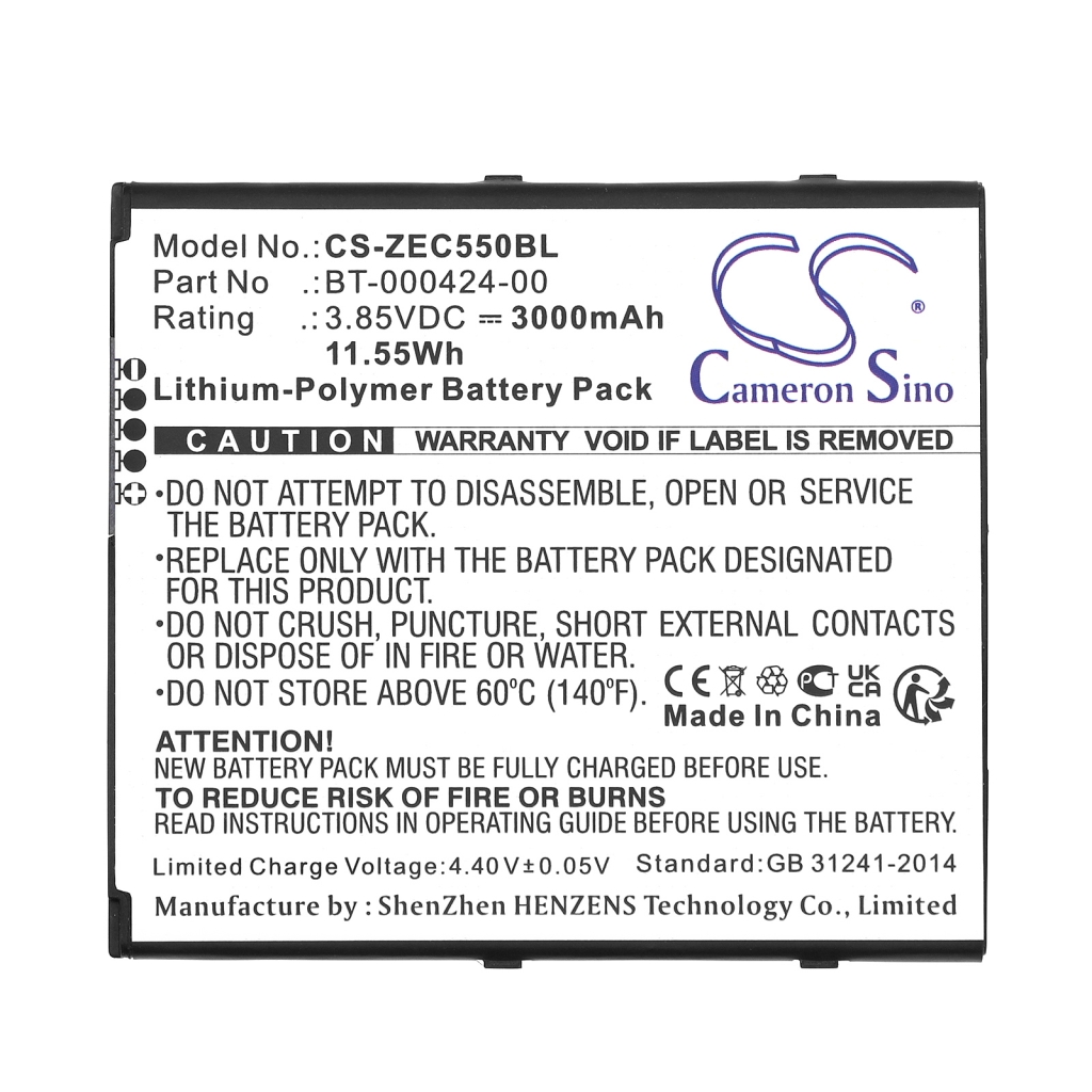 Batterij barcode, scanner Zebra CS-ZEC550BL