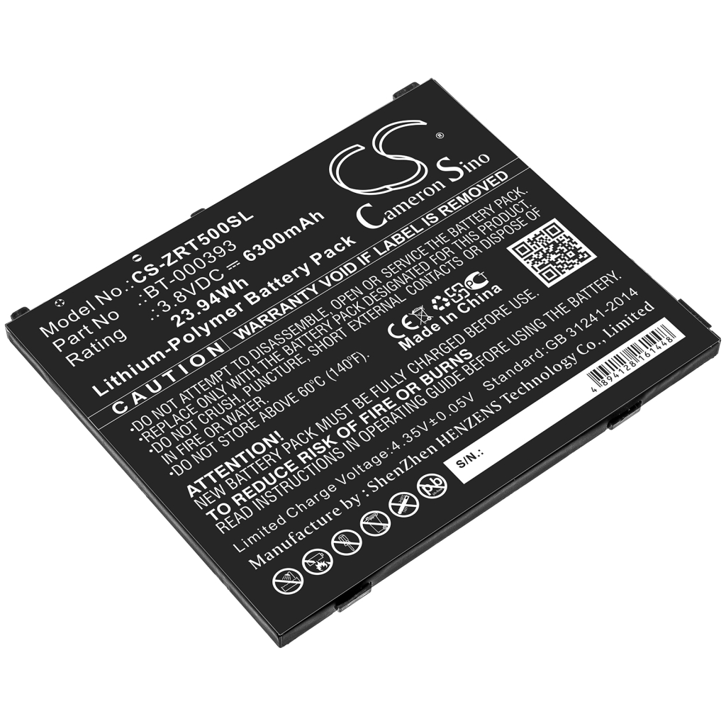 Tablet batterijen Zebra CS-ZRT500SL