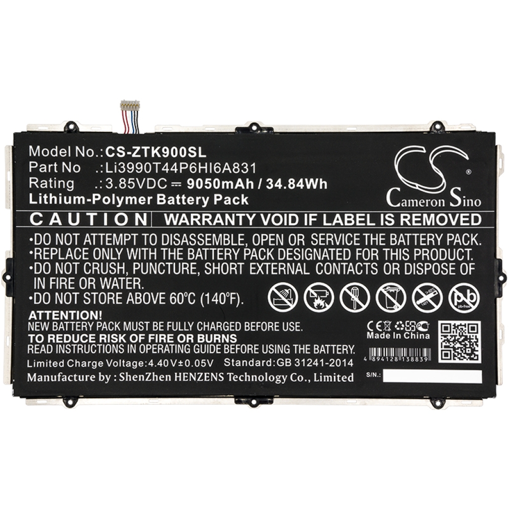 Batterijen Vervangt Li3990T44P6HI6A831