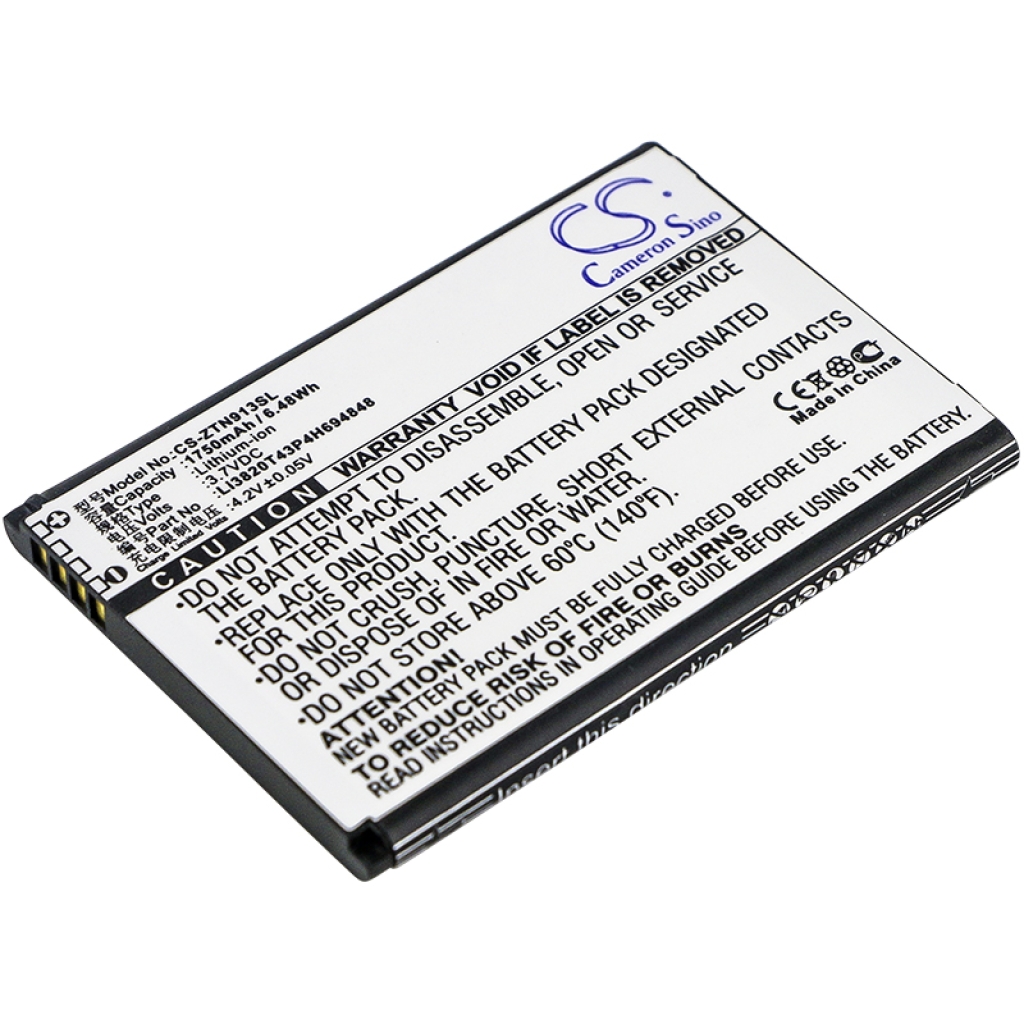 Batterijen Vervangt Li3820T43P4H694848