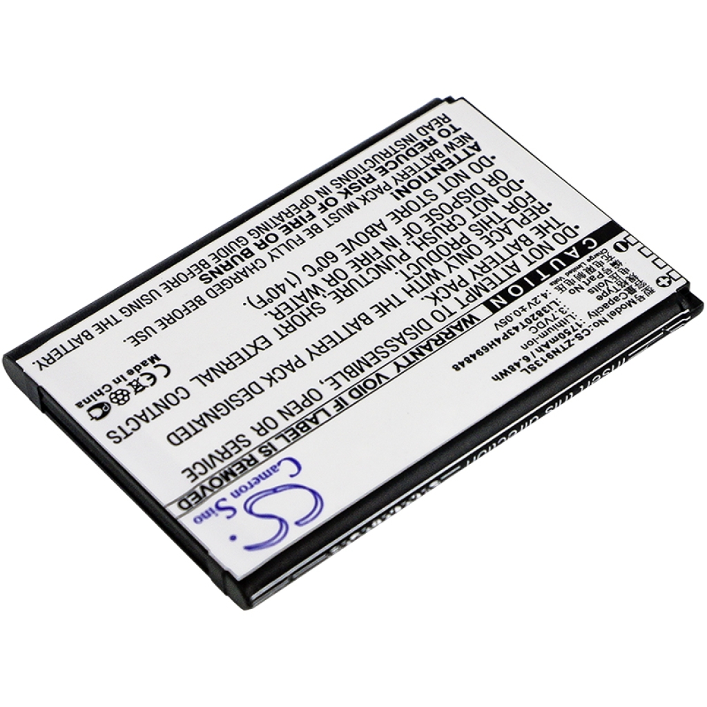 Batterijen Vervangt Li3820T43P4H694848