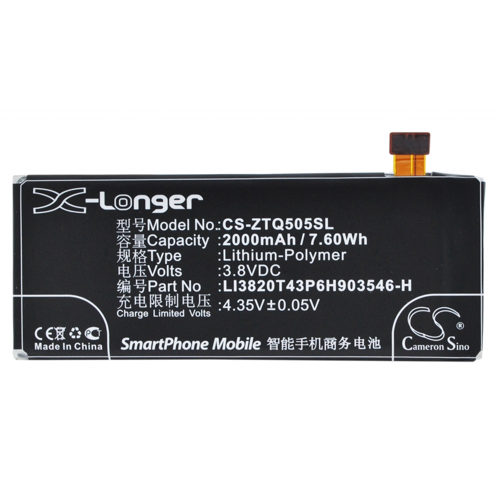 Batterijen Vervangt LI3720T43P6H903546