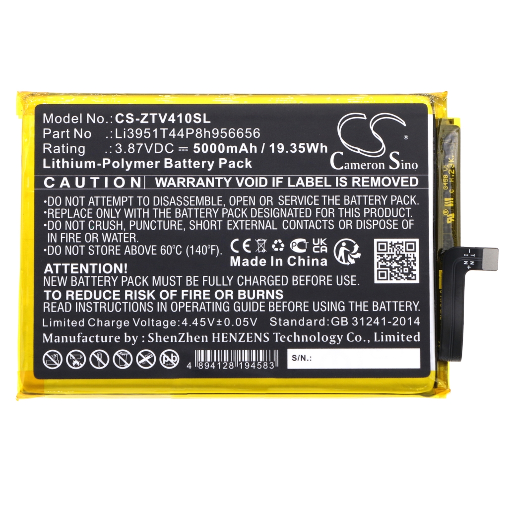 Batterij voor mobiele telefoon ZTE CS-ZTV410SL